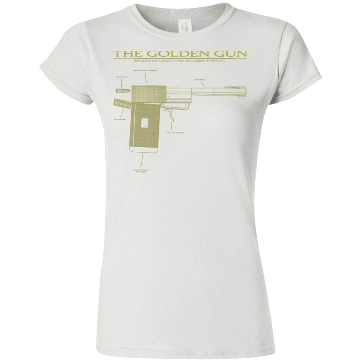 T-Shirts White / S The Golden Gun Junior Slimmer-Fit T-Shirt