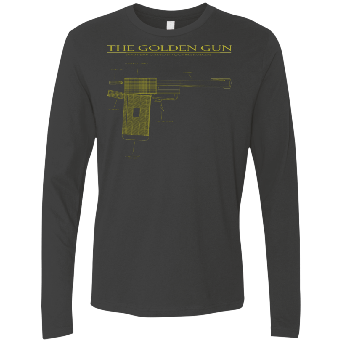 T-Shirts Heavy Metal / S The Golden Gun Men's Premium Long Sleeve