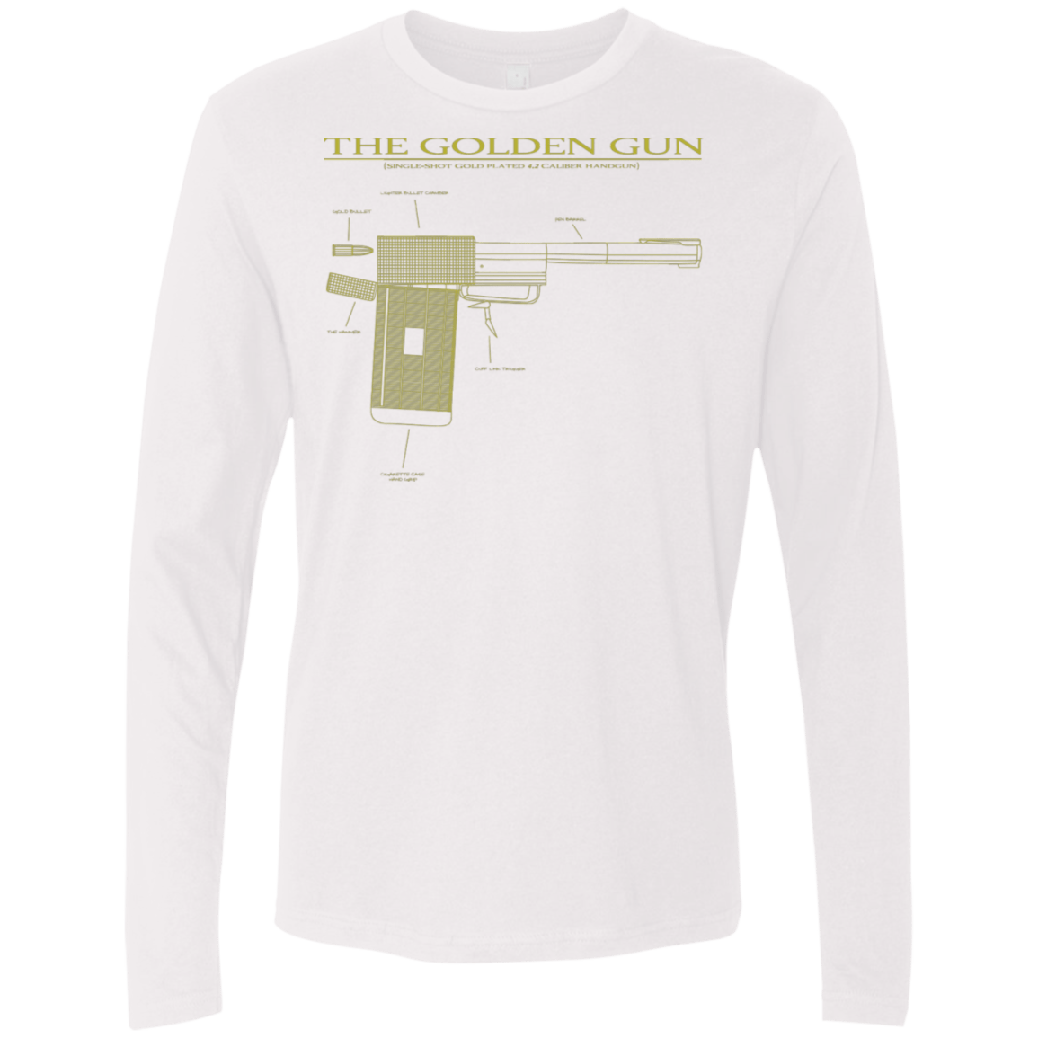 T-Shirts White / S The Golden Gun Men's Premium Long Sleeve