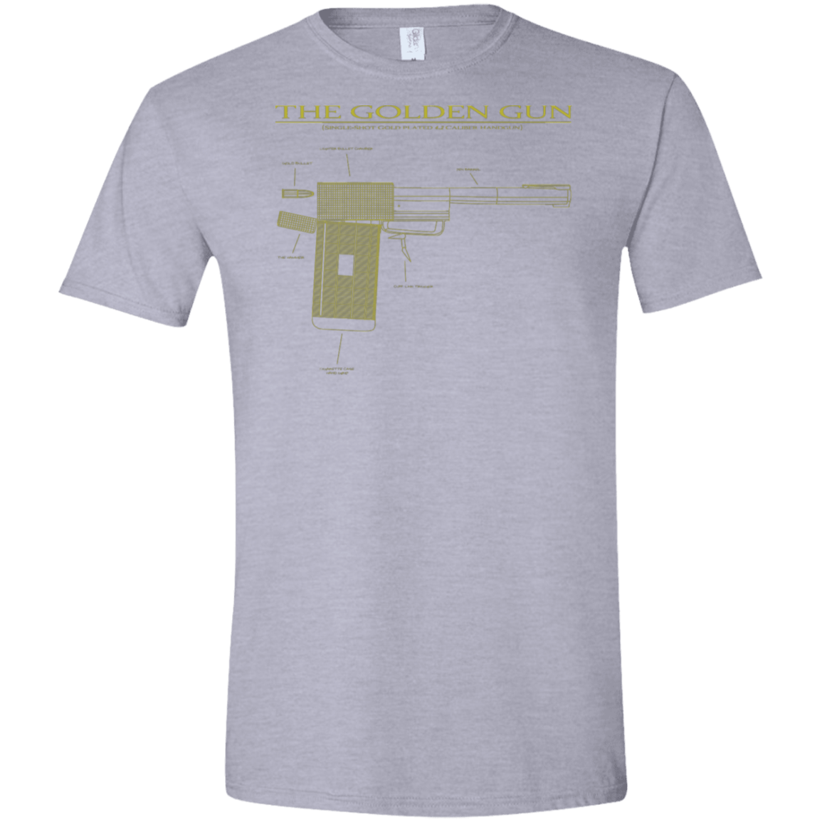 T-Shirts Sport Grey / X-Small The Golden Gun Men's Semi-Fitted Softstyle