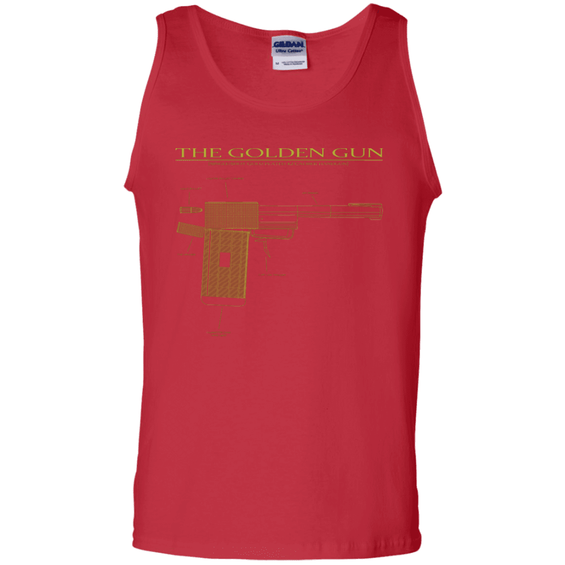 T-Shirts Red / S The Golden Gun Men's Tank Top