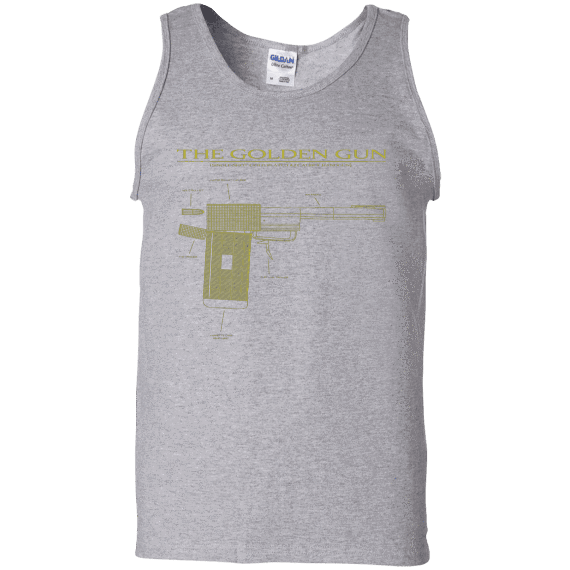 T-Shirts Sport Grey / S The Golden Gun Men's Tank Top