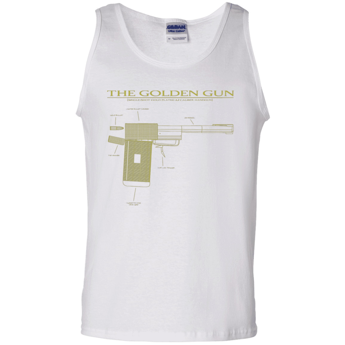 T-Shirts White / S The Golden Gun Men's Tank Top