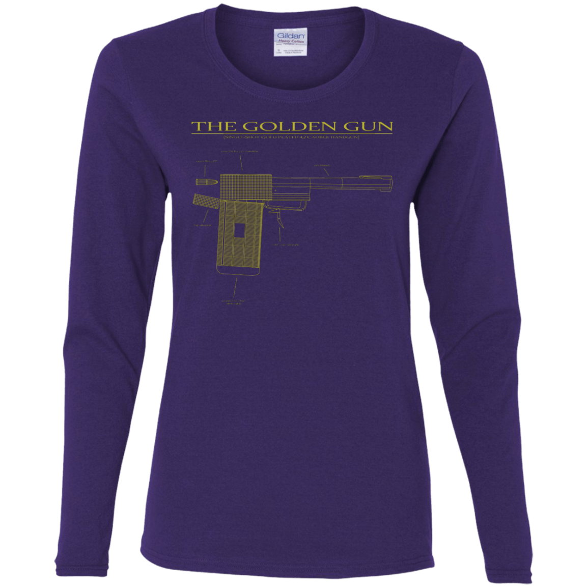 T-Shirts Purple / S The Golden Gun Women's Long Sleeve T-Shirt