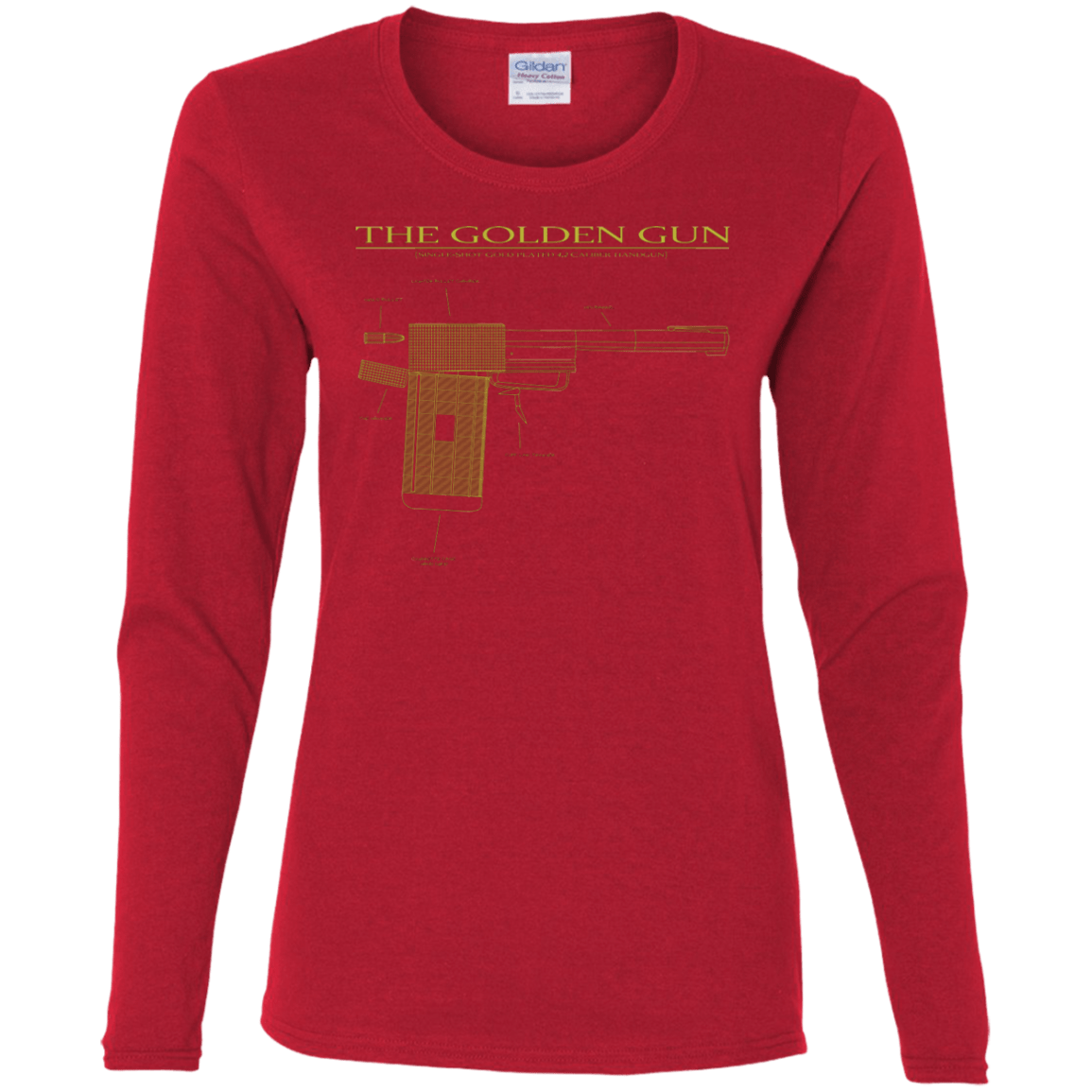 T-Shirts Red / S The Golden Gun Women's Long Sleeve T-Shirt