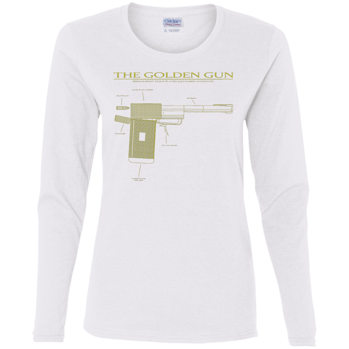 T-Shirts White / S The Golden Gun Women's Long Sleeve T-Shirt