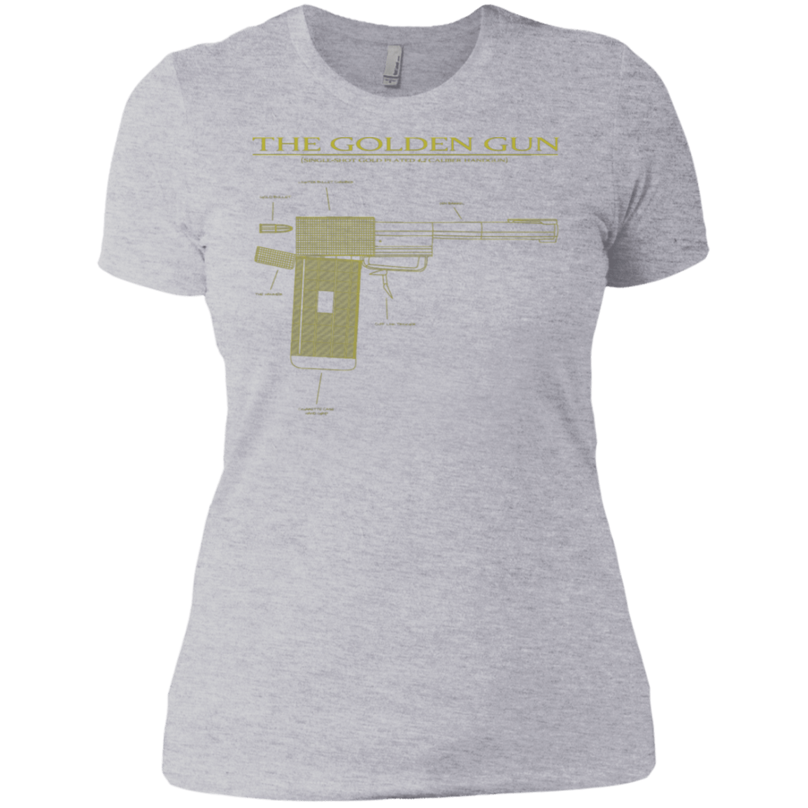 T-Shirts Heather Grey / X-Small The Golden Gun Women's Premium T-Shirt