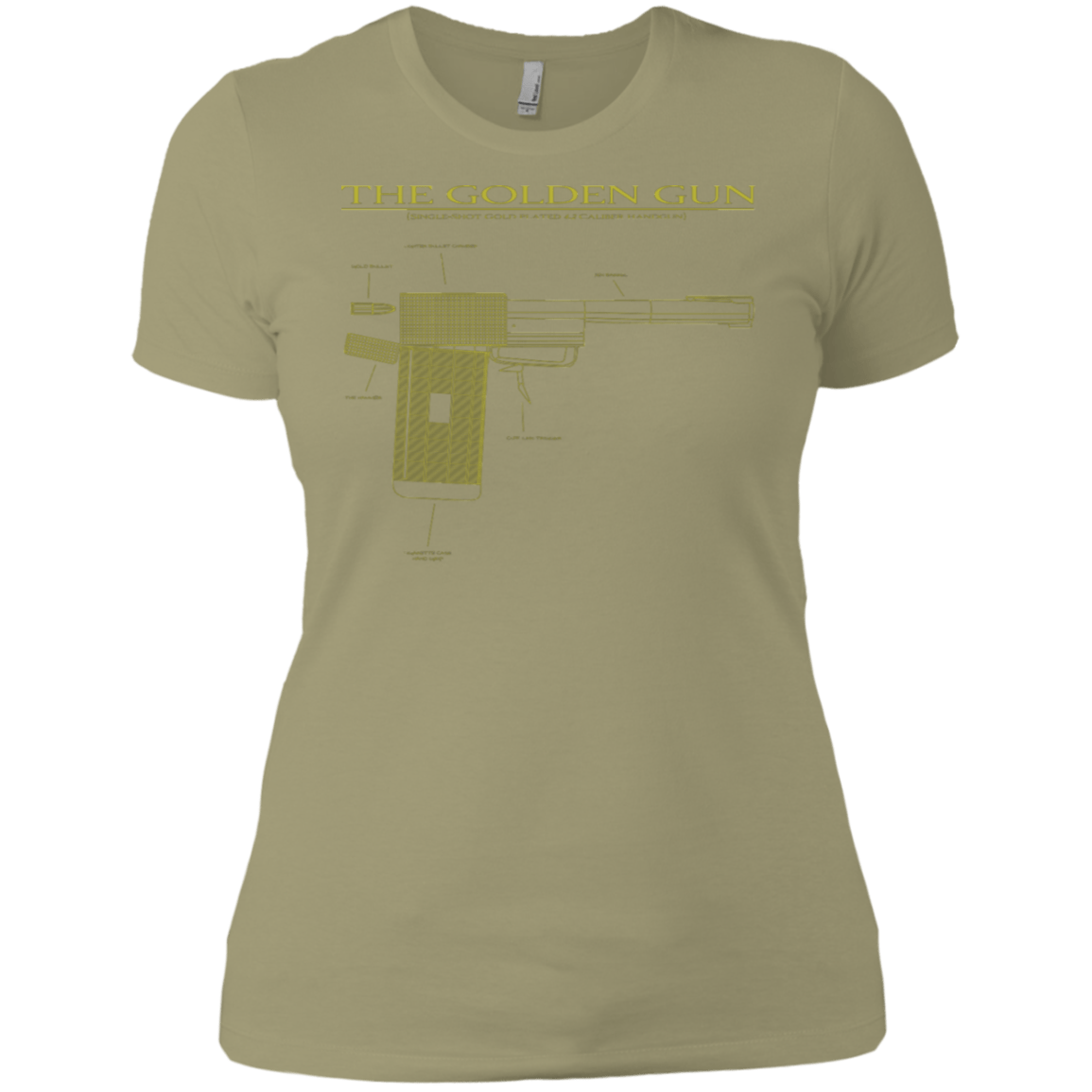 T-Shirts Light Olive / X-Small The Golden Gun Women's Premium T-Shirt