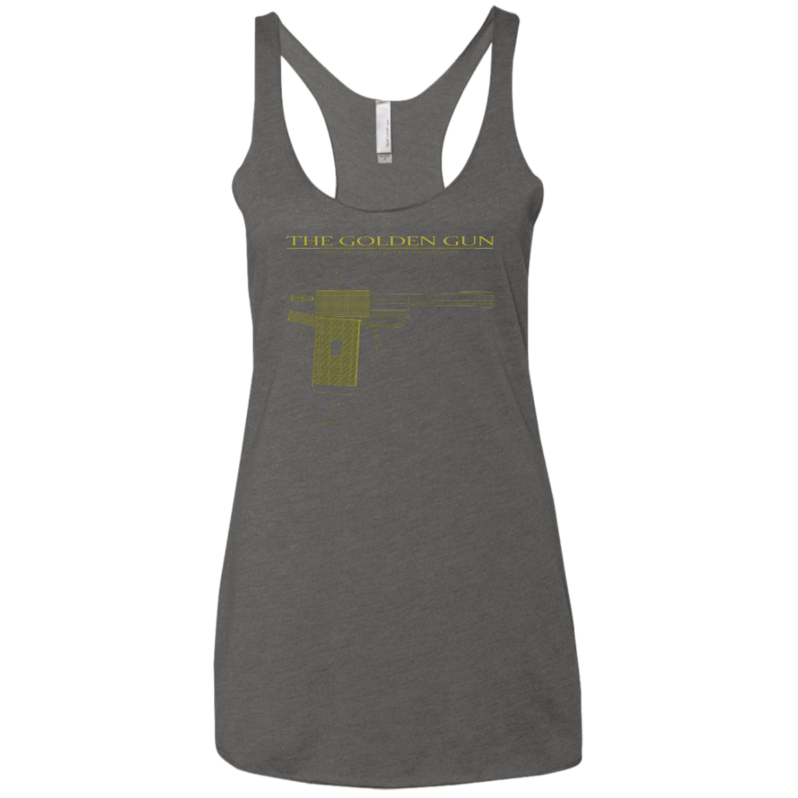 T-Shirts Premium Heather / X-Small The Golden Gun Women's Triblend Racerback Tank