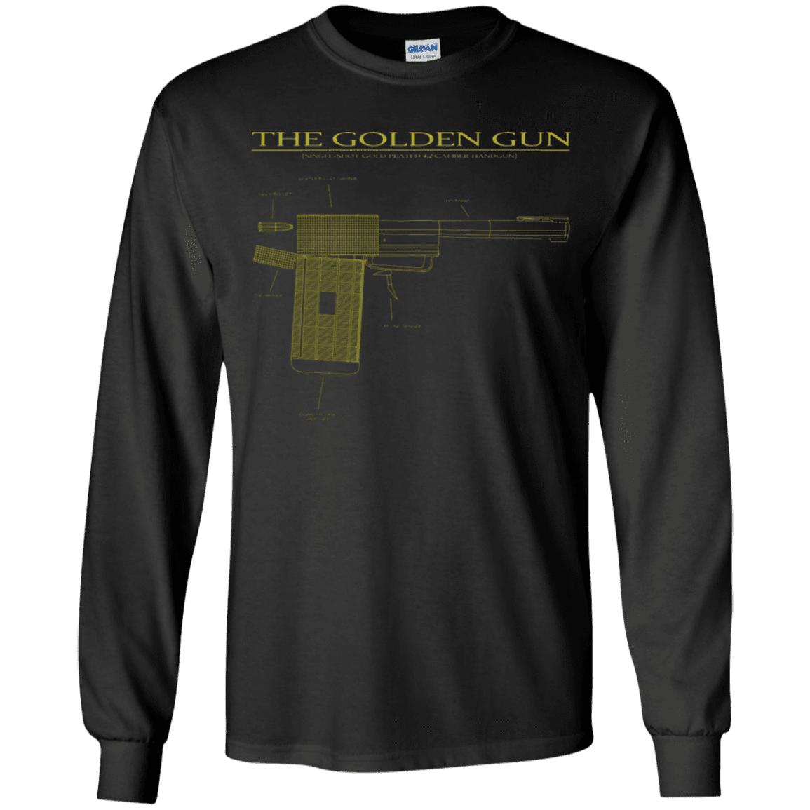 T-Shirts Black / YS The Golden Gun Youth Long Sleeve T-Shirt