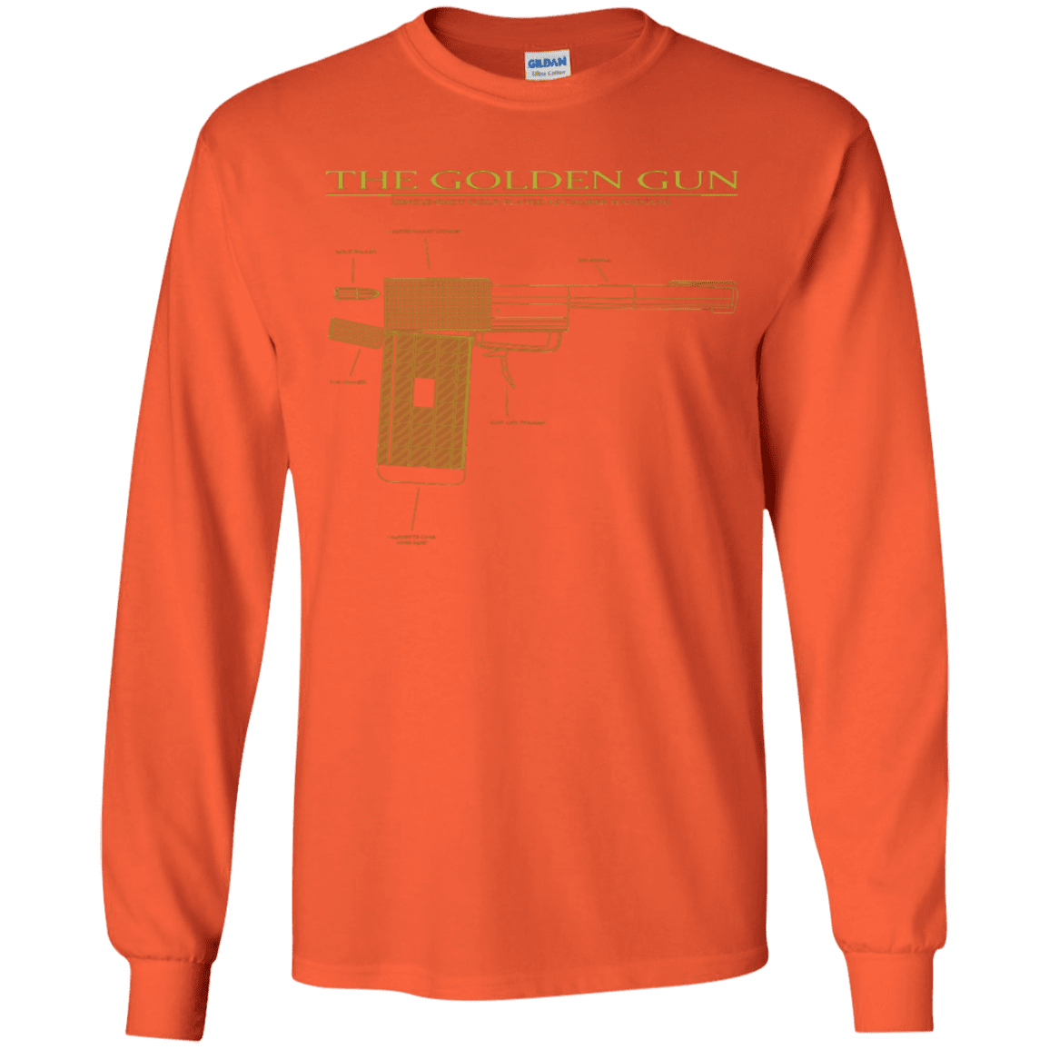 T-Shirts Orange / YS The Golden Gun Youth Long Sleeve T-Shirt