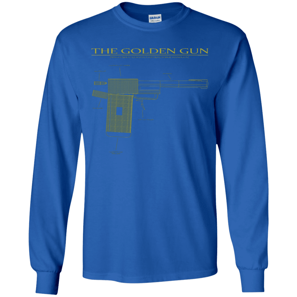T-Shirts Royal / YS The Golden Gun Youth Long Sleeve T-Shirt
