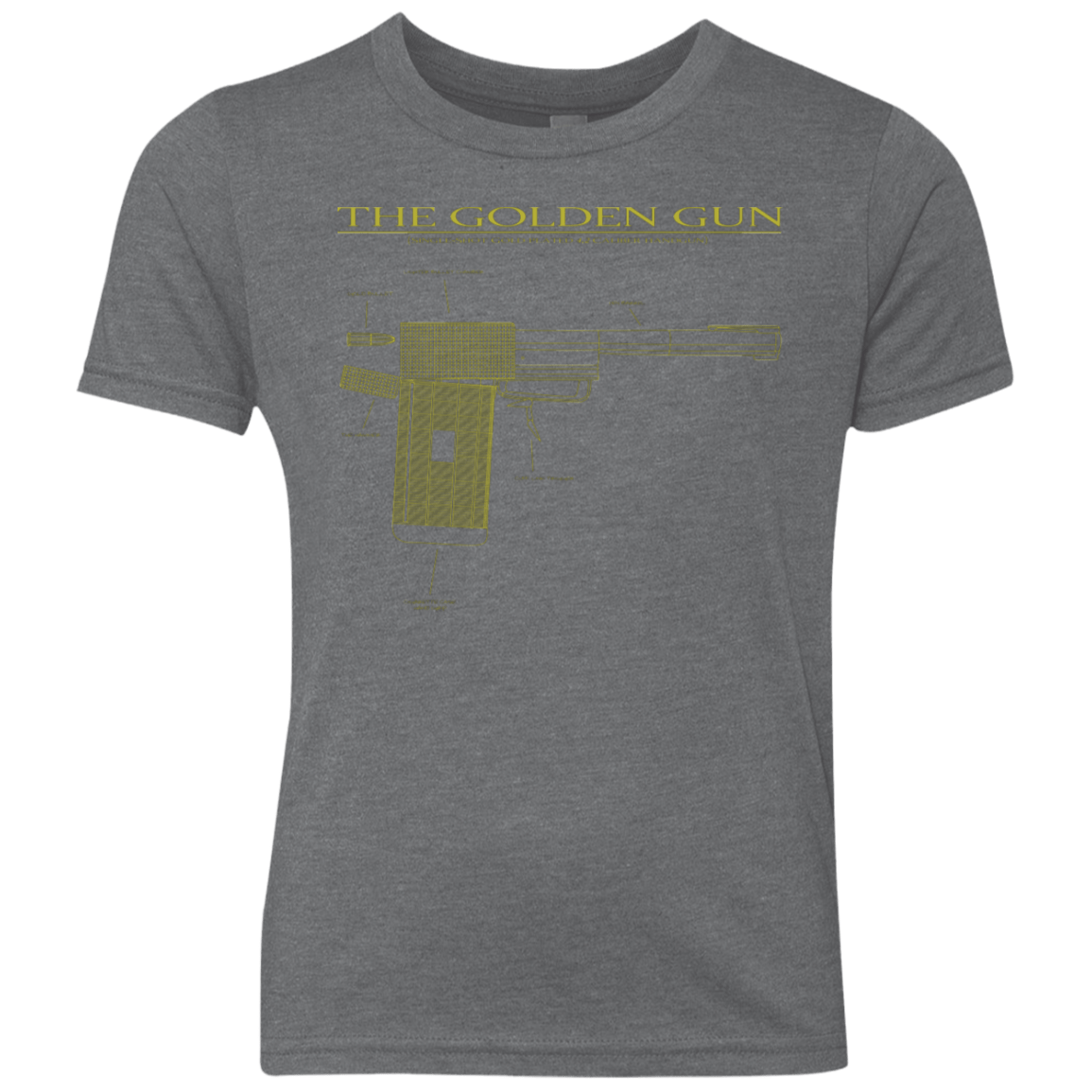 T-Shirts Premium Heather / YXS The Golden Gun Youth Triblend T-Shirt