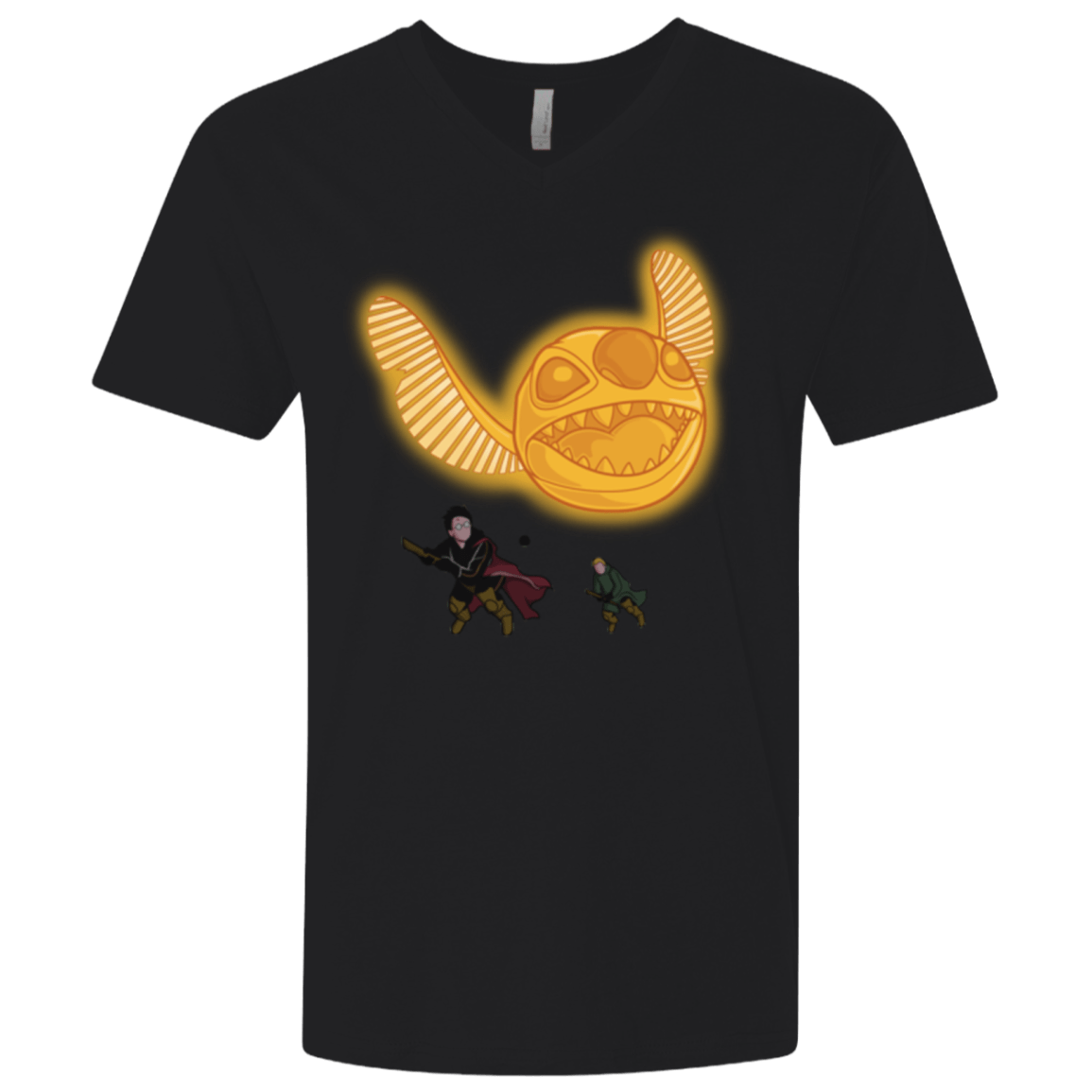 T-Shirts Black / X-Small THE GOLDEN STITCH Men's Premium V-Neck