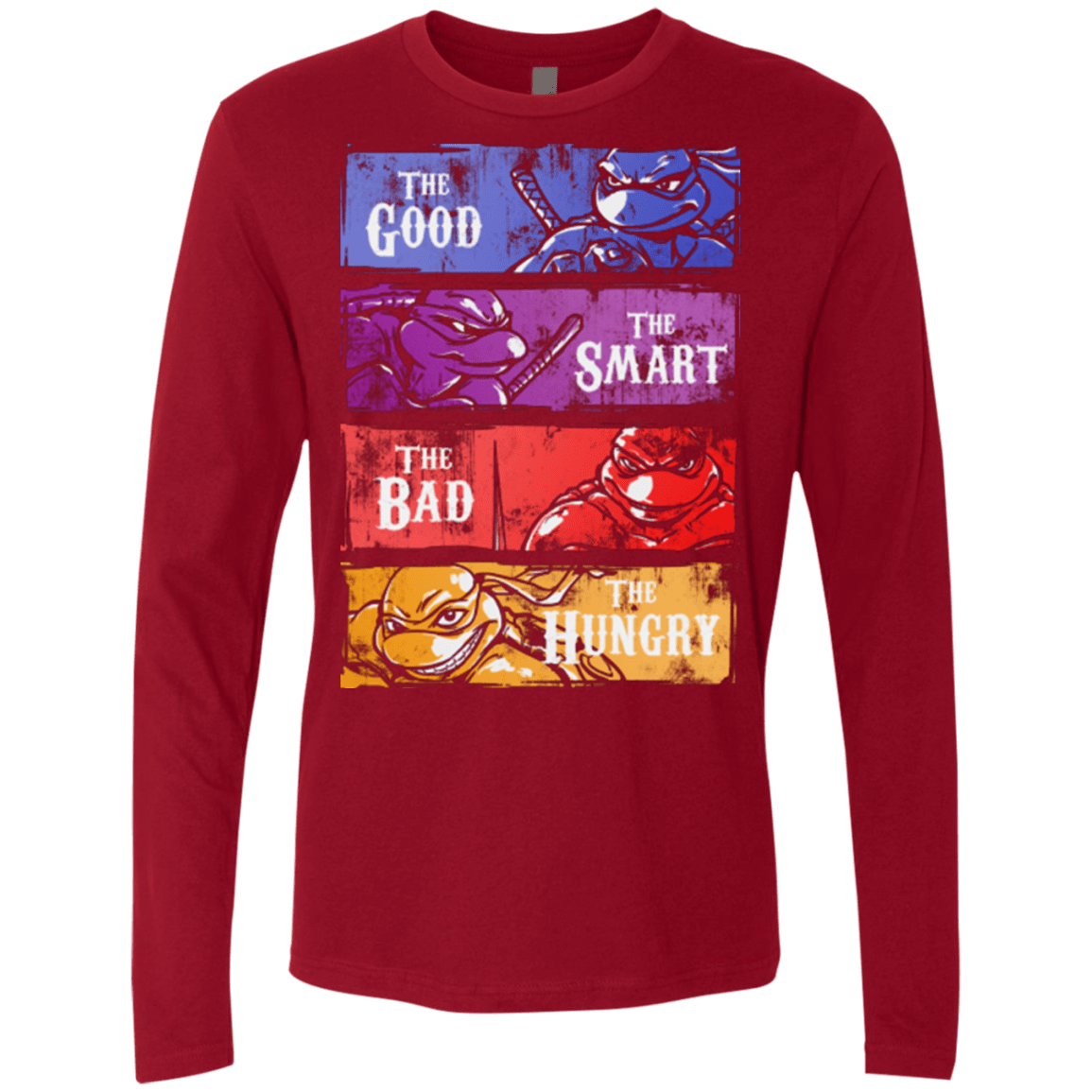 T-Shirts Cardinal / Small The Good, Bad, Smart and Hungry Men's Premium Long Sleeve