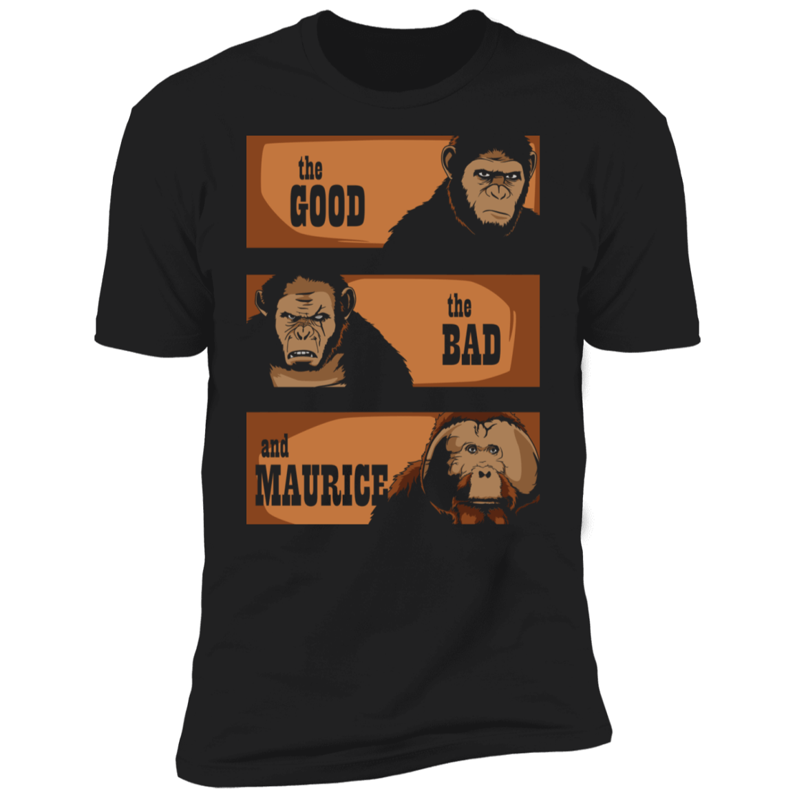 T-Shirts Black / X-Small The Good The Bad And Maurice Men's Premium T-Shirt