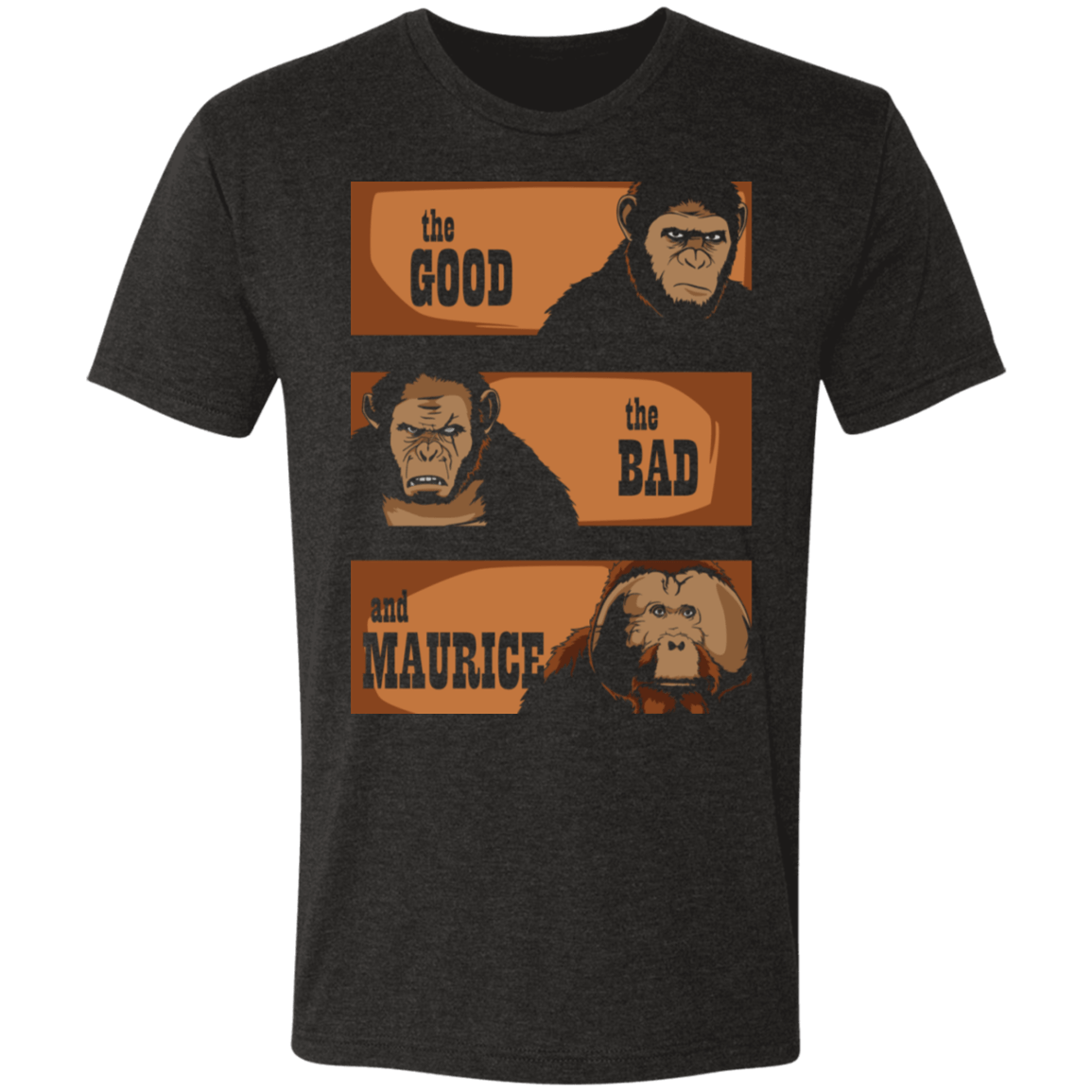 T-Shirts Vintage Black / S The Good The Bad And Maurice Men's Triblend T-Shirt