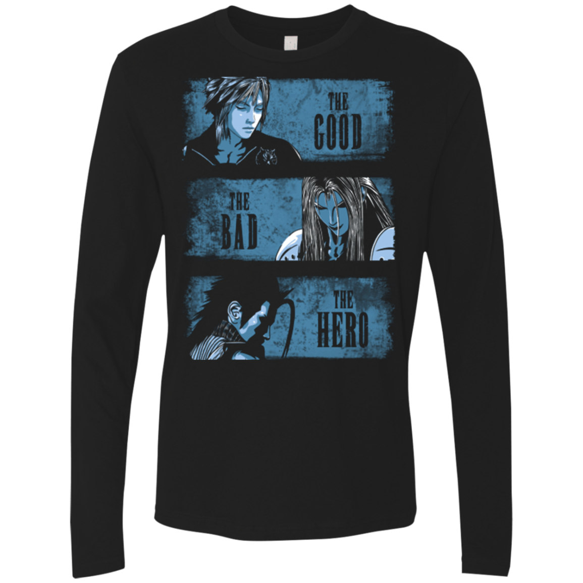 T-Shirts Black / Small The Good the Bad and the Hero Men's Premium Long Sleeve
