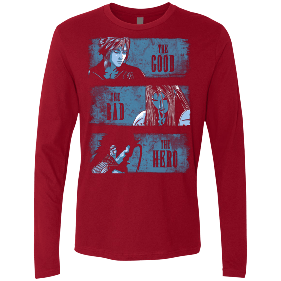 T-Shirts Cardinal / Small The Good the Bad and the Hero Men's Premium Long Sleeve