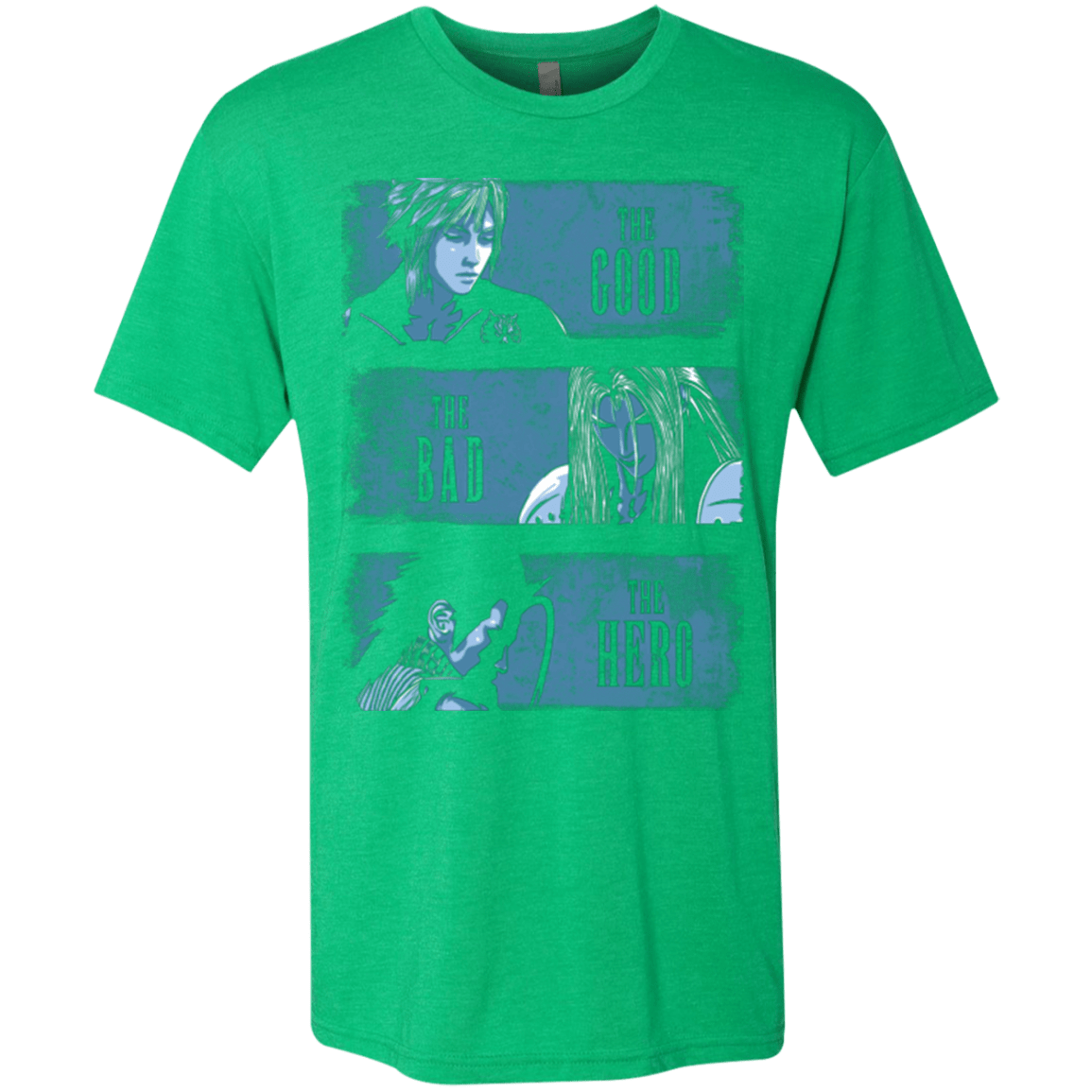 T-Shirts Envy / Small The Good the Bad and the Hero Men's Triblend T-Shirt
