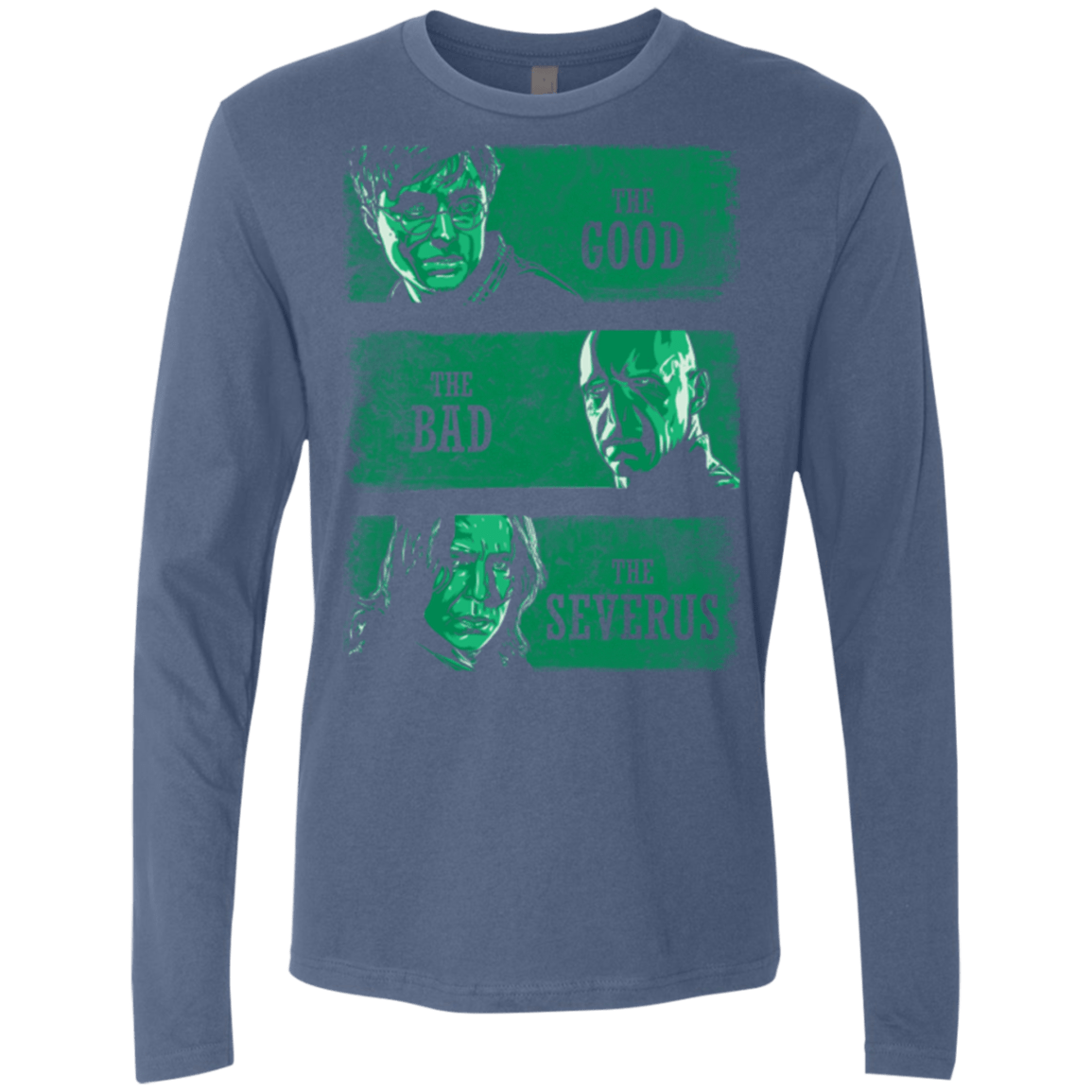 T-Shirts Indigo / Small The Good the Bad and the Severus Men's Premium Long Sleeve