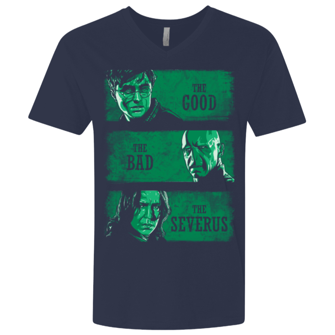 T-Shirts Midnight Navy / X-Small The Good the Bad and the Severus Men's Premium V-Neck