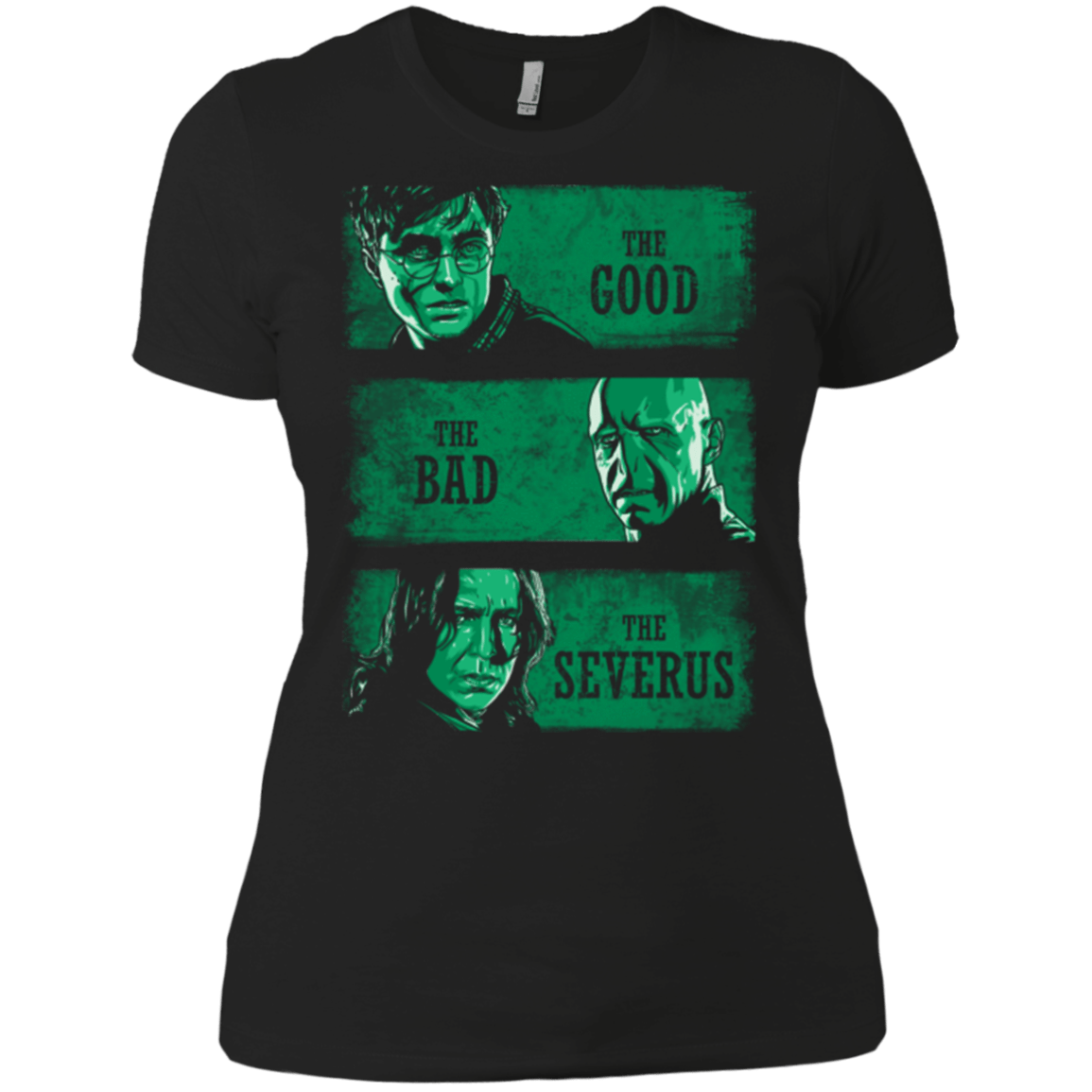 T-Shirts Black / X-Small The Good the Bad and the Severus Women's Premium T-Shirt
