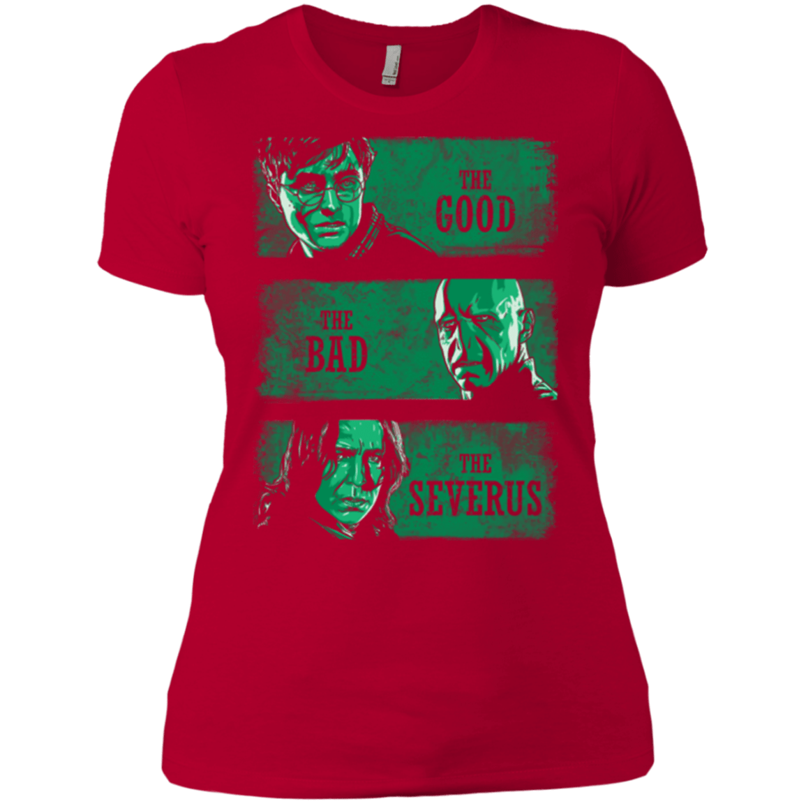 T-Shirts Red / X-Small The Good the Bad and the Severus Women's Premium T-Shirt