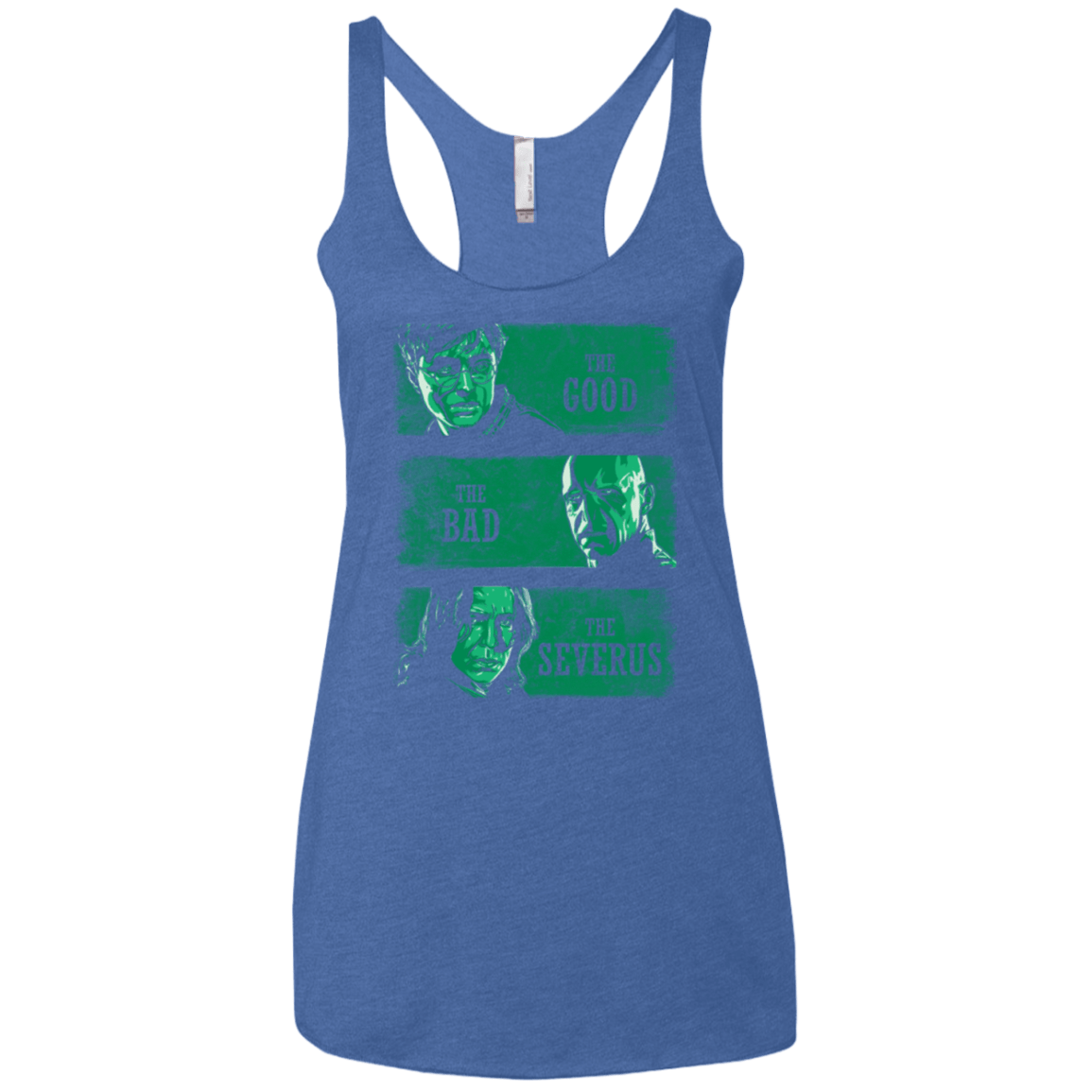T-Shirts Vintage Royal / X-Small The Good the Bad and the Severus Women's Triblend Racerback Tank
