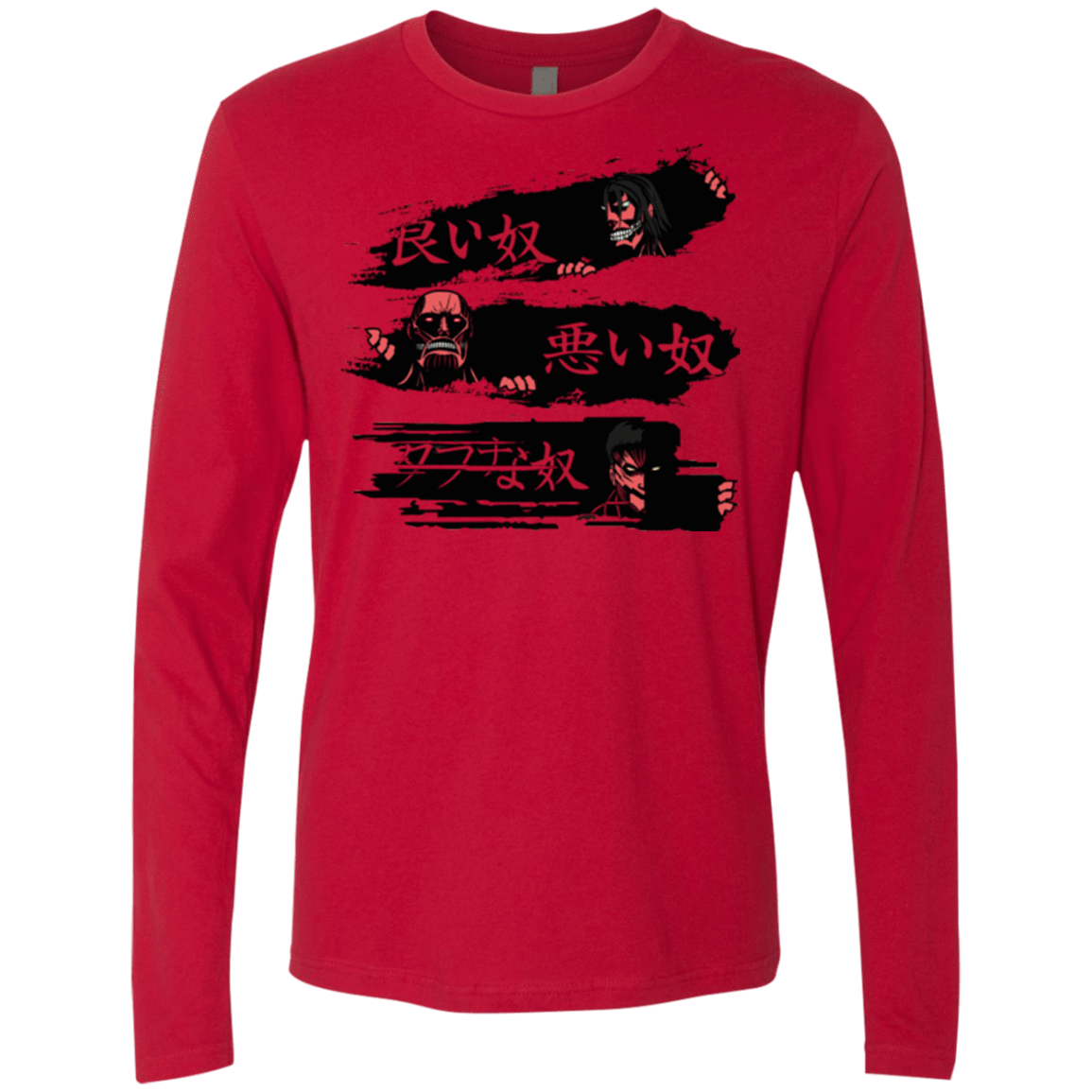 T-Shirts Red / Small The Good The Bad And The Tough Men's Premium Long Sleeve