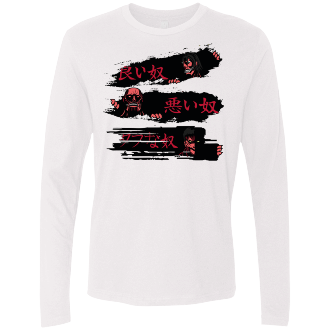 T-Shirts White / Small The Good The Bad And The Tough Men's Premium Long Sleeve