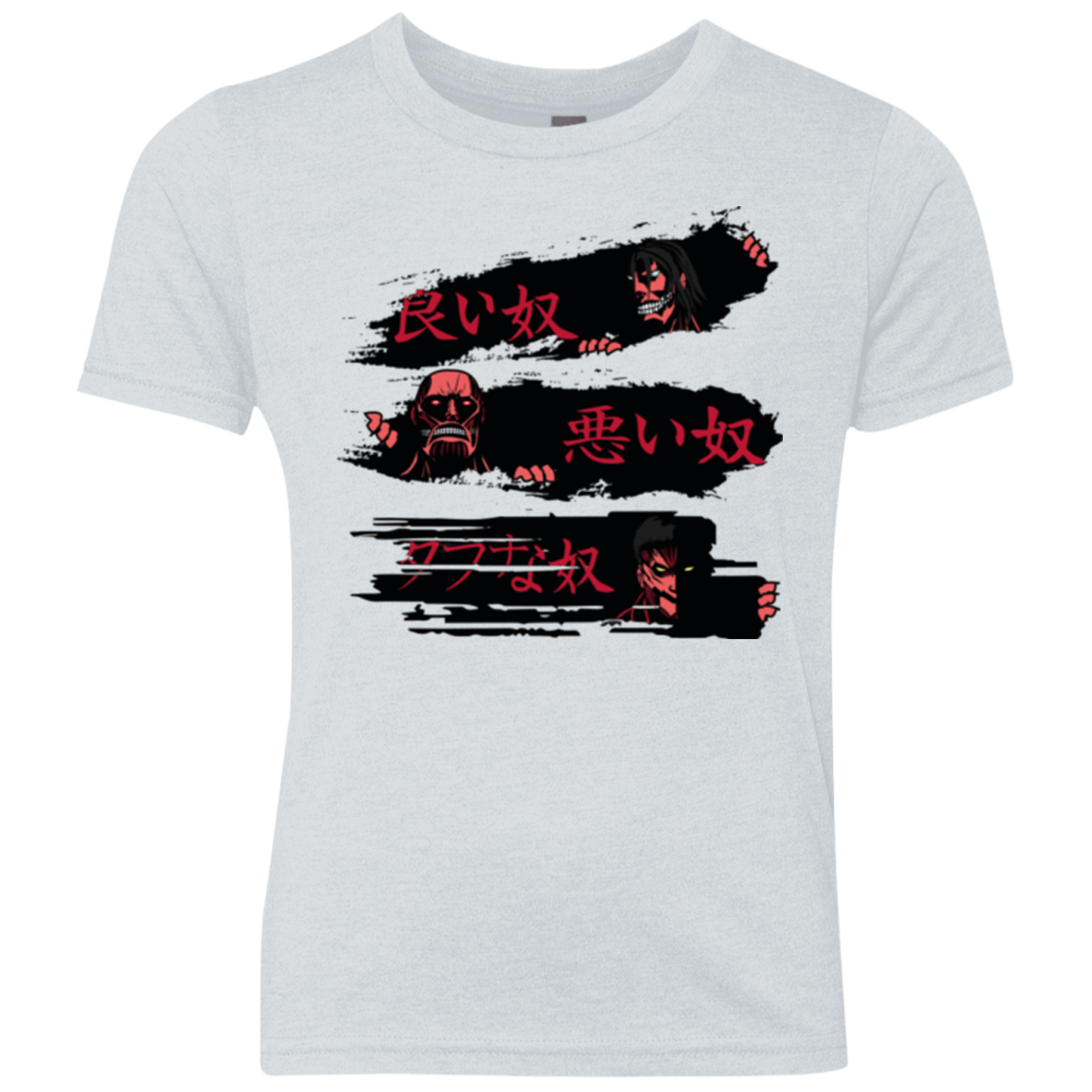 T-Shirts Heather White / YXS The Good The Bad And The Tough Youth Triblend T-Shirt