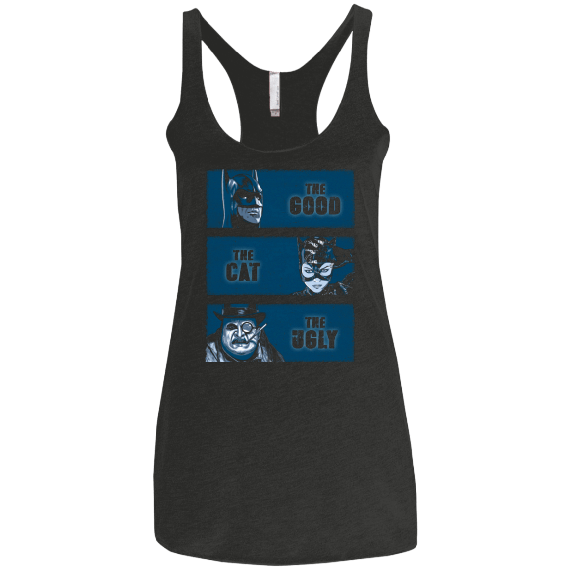 T-Shirts Vintage Black / X-Small The Good the Cat and the Ugly Women's Triblend Racerback Tank