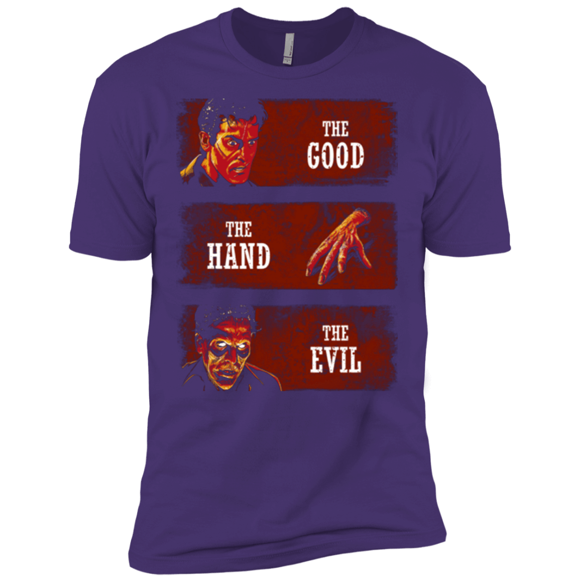 T-Shirts Purple / X-Small The Good the Hand and the Evil Men's Premium T-Shirt