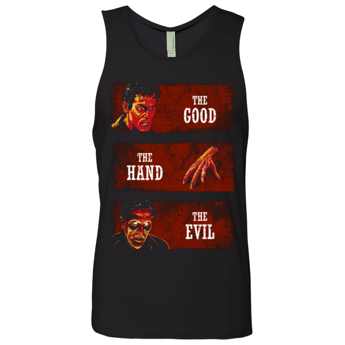 T-Shirts Black / Small The Good the Hand and the Evil Men's Premium Tank Top
