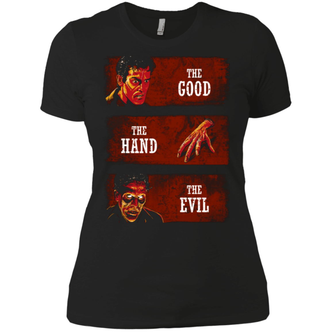 T-Shirts Black / X-Small The Good the Hand and the Evil Women's Premium T-Shirt