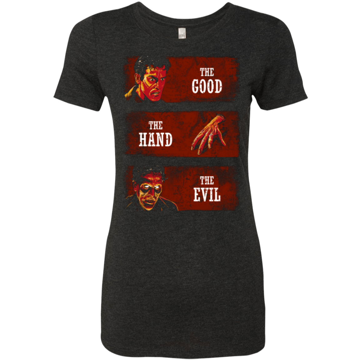 T-Shirts Vintage Black / Small The Good the Hand and the Evil Women's Triblend T-Shirt