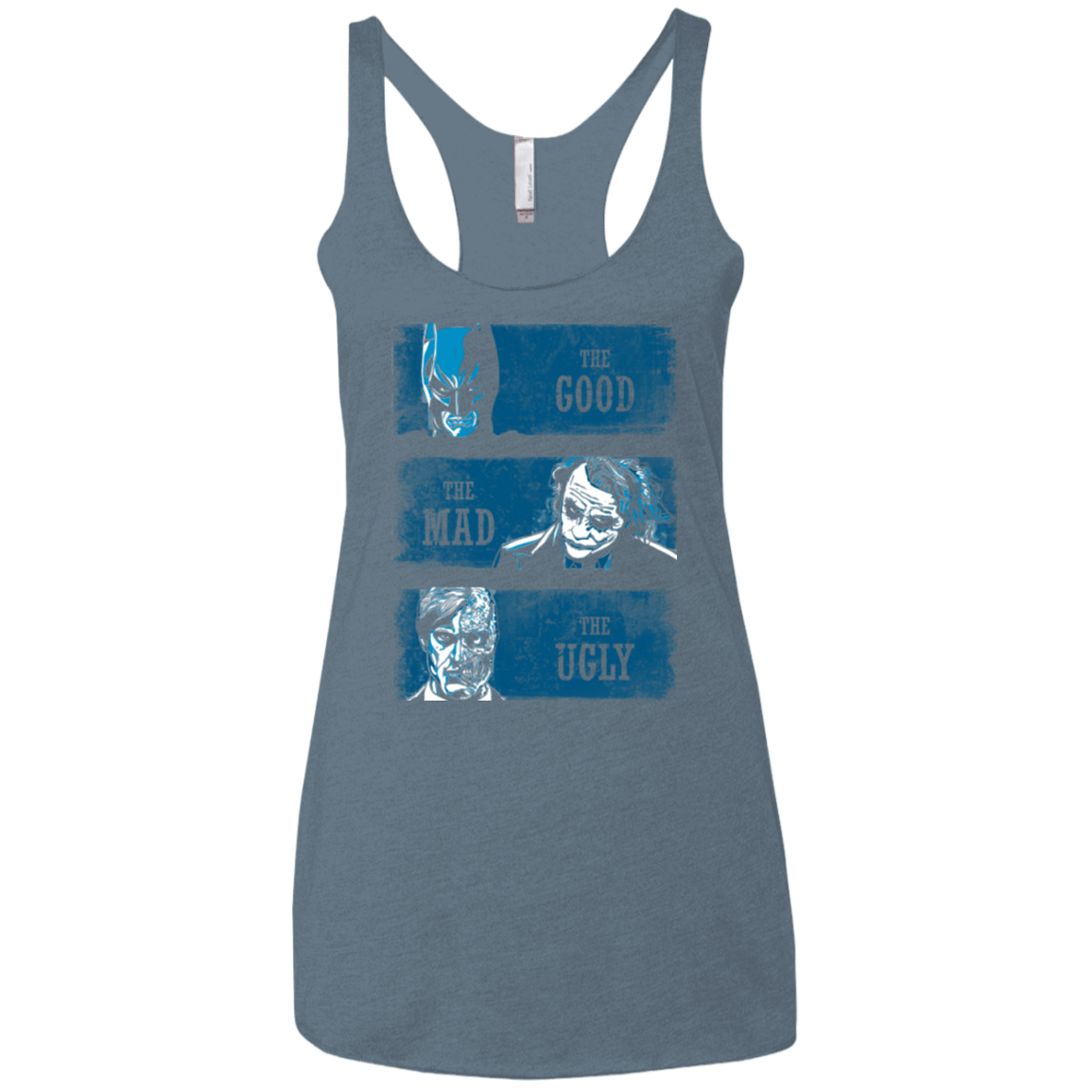 T-Shirts Indigo / X-Small The Good the Mad and the Ugly Women's Triblend Racerback Tank