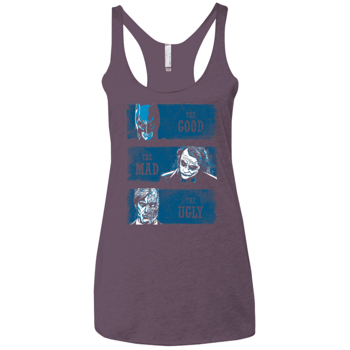 T-Shirts Vintage Purple / X-Small The Good the Mad and the Ugly Women's Triblend Racerback Tank