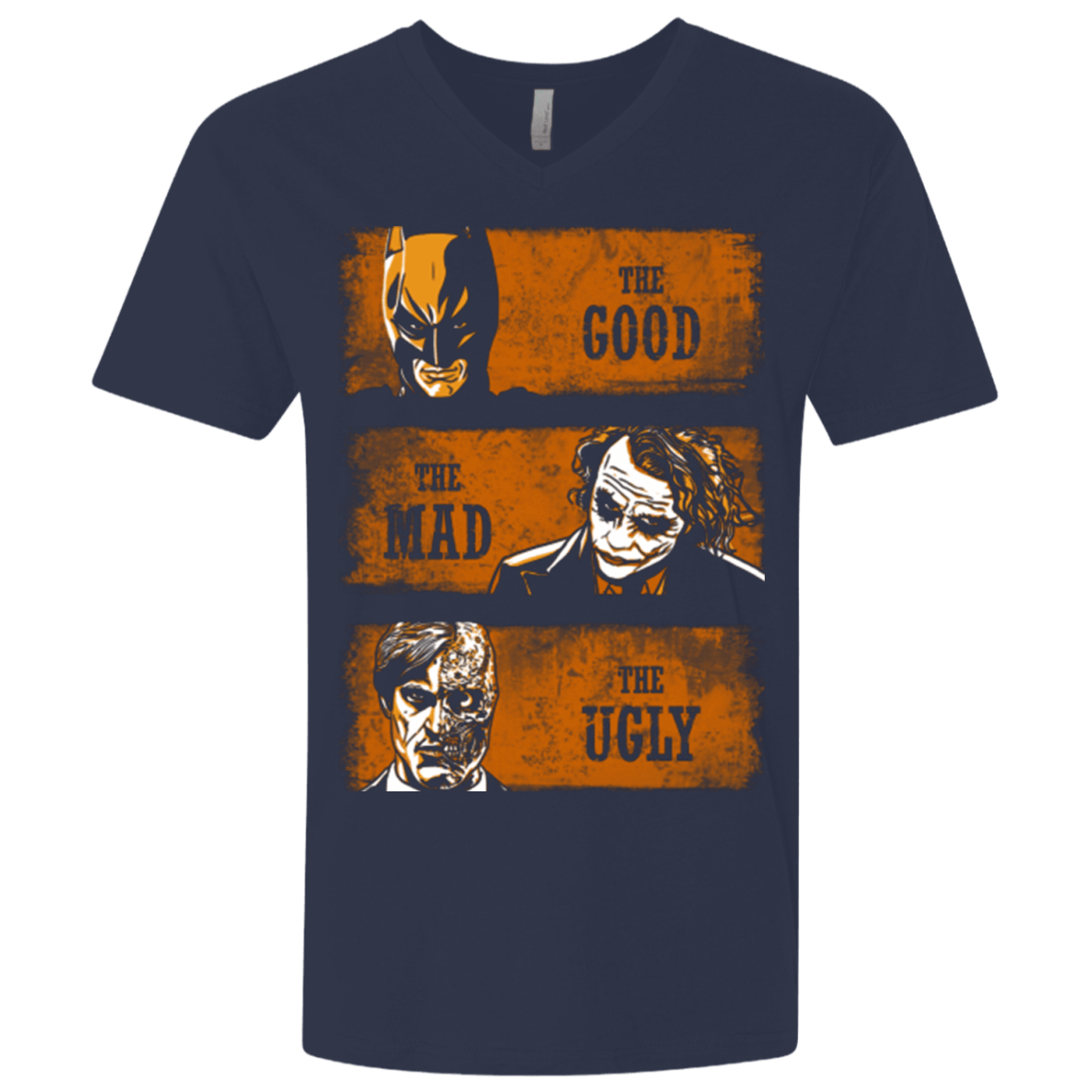 T-Shirts Midnight Navy / X-Small The Good the Mad and the Ugly2 Men's Premium V-Neck