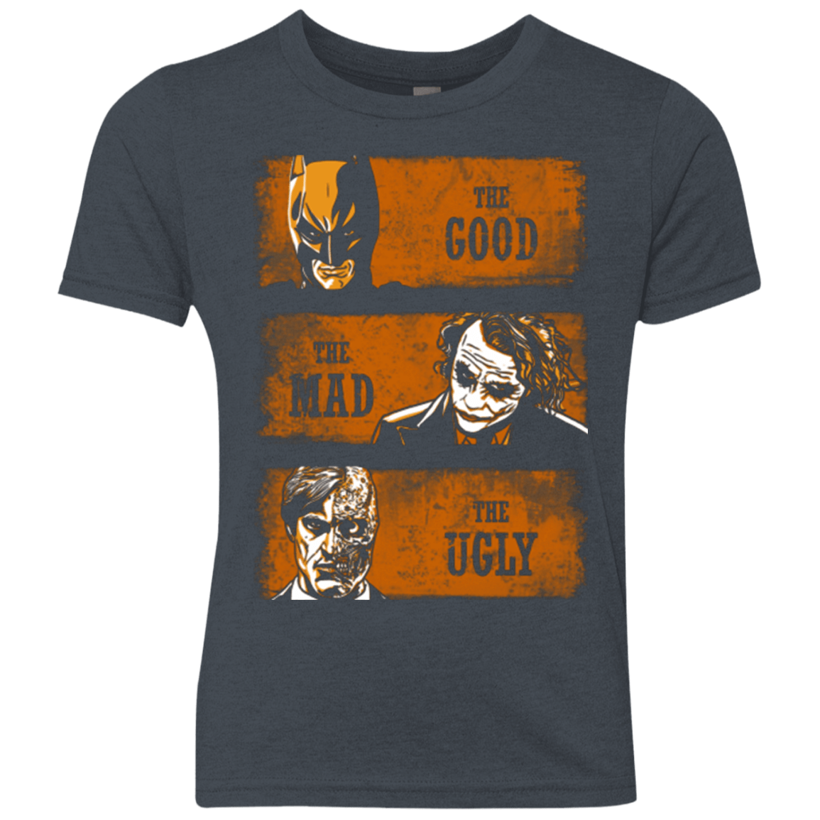 T-Shirts Vintage Navy / YXS The Good the Mad and the Ugly2 Youth Triblend T-Shirt