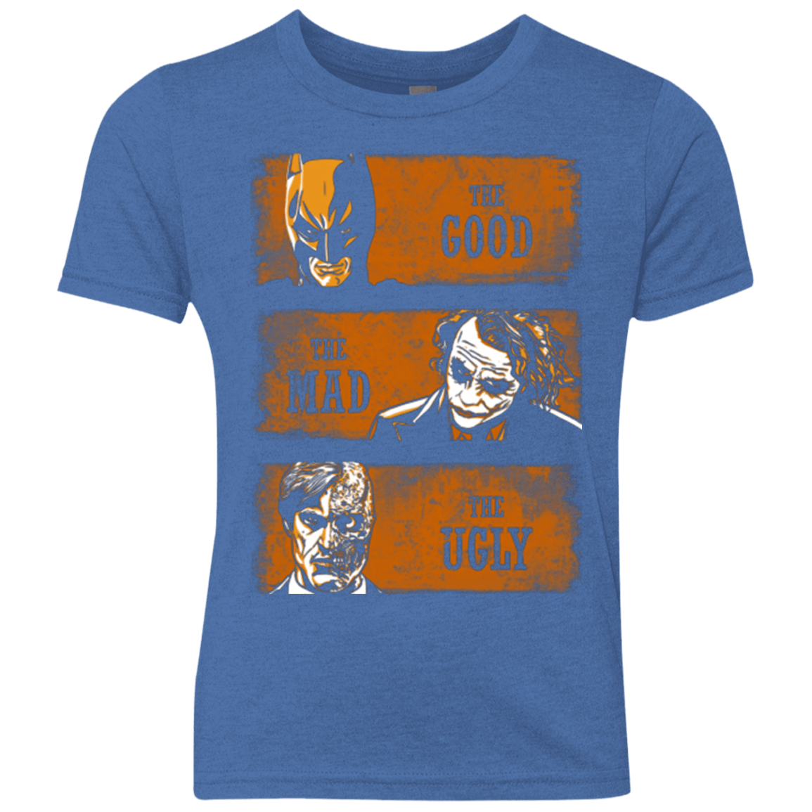 T-Shirts Vintage Royal / YXS The Good the Mad and the Ugly2 Youth Triblend T-Shirt