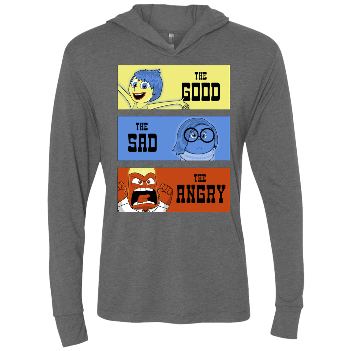 T-Shirts Premium Heather / X-Small The Good, the Sad & the Angry Triblend Long Sleeve Hoodie Tee