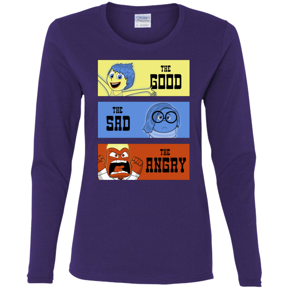 T-Shirts Purple / S The Good, the Sad & the Angry Women's Long Sleeve T-Shirt