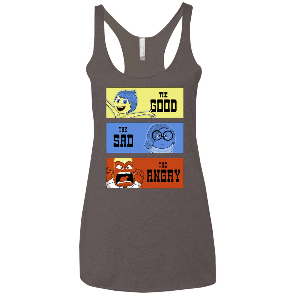 T-Shirts Macchiato / X-Small The Good, the Sad & the Angry Women's Triblend Racerback Tank