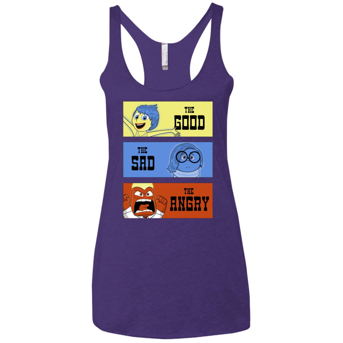 T-Shirts Purple Rush / X-Small The Good, the Sad & the Angry Women's Triblend Racerback Tank