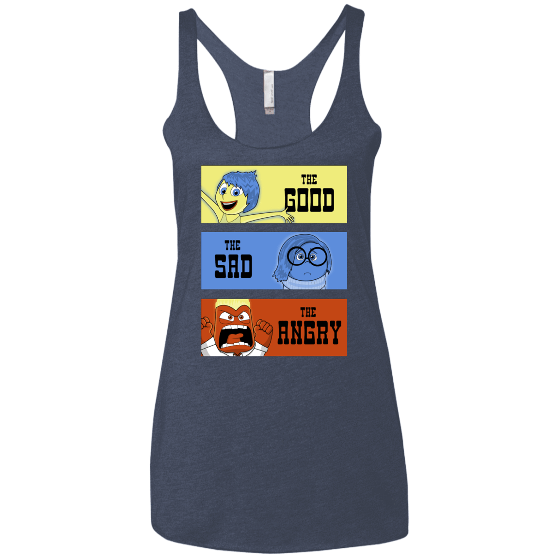T-Shirts Vintage Navy / X-Small The Good, the Sad & the Angry Women's Triblend Racerback Tank