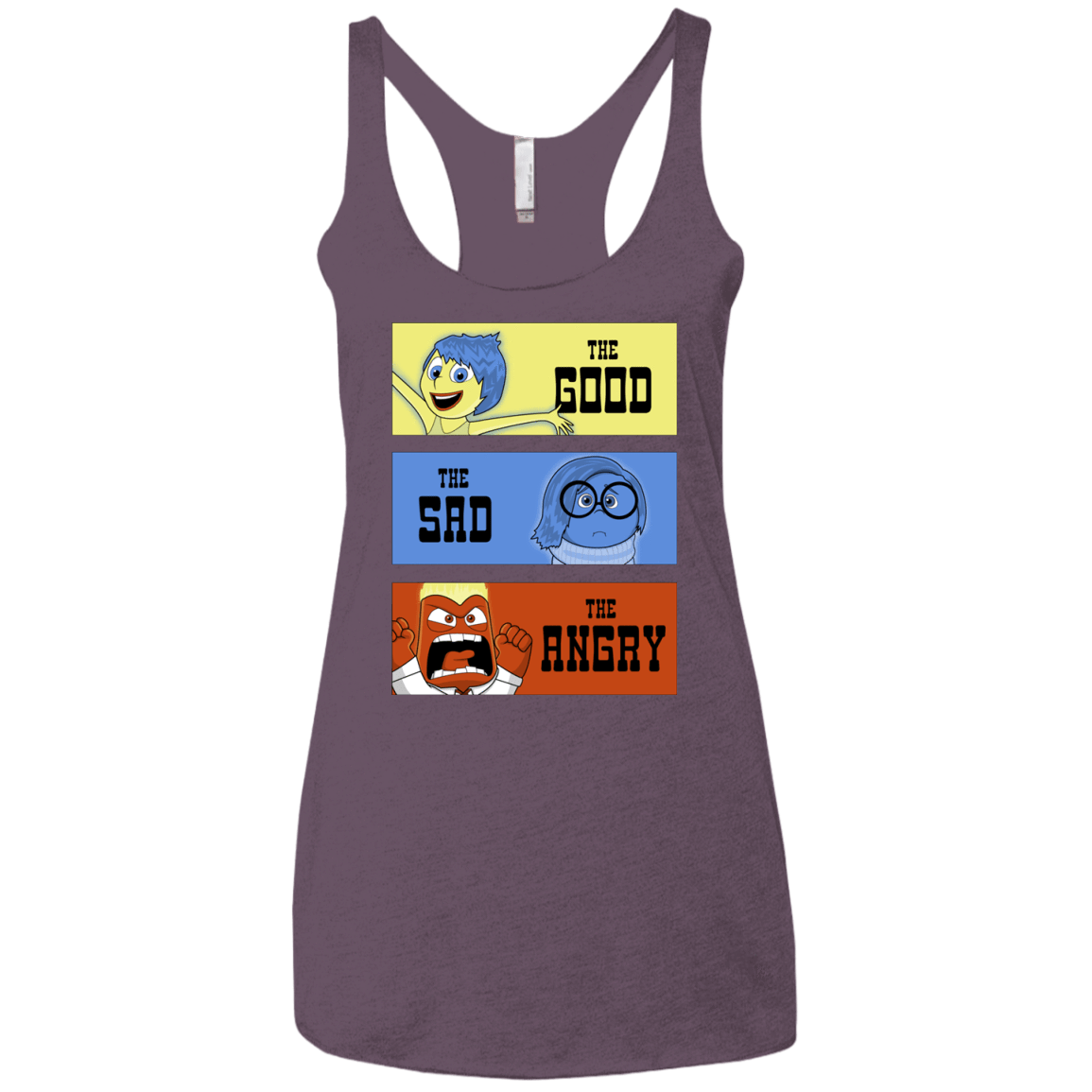 T-Shirts Vintage Purple / X-Small The Good, the Sad & the Angry Women's Triblend Racerback Tank