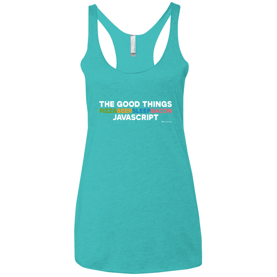 T-Shirts Tahiti Blue / X-Small The Good Things Women's Triblend Racerback Tank