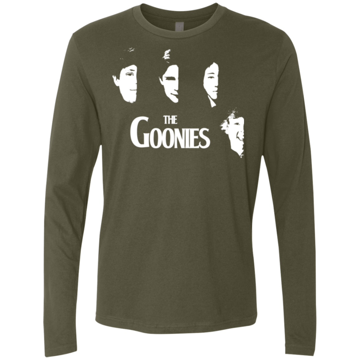 T-Shirts Military Green / Small The Goonies Men's Premium Long Sleeve